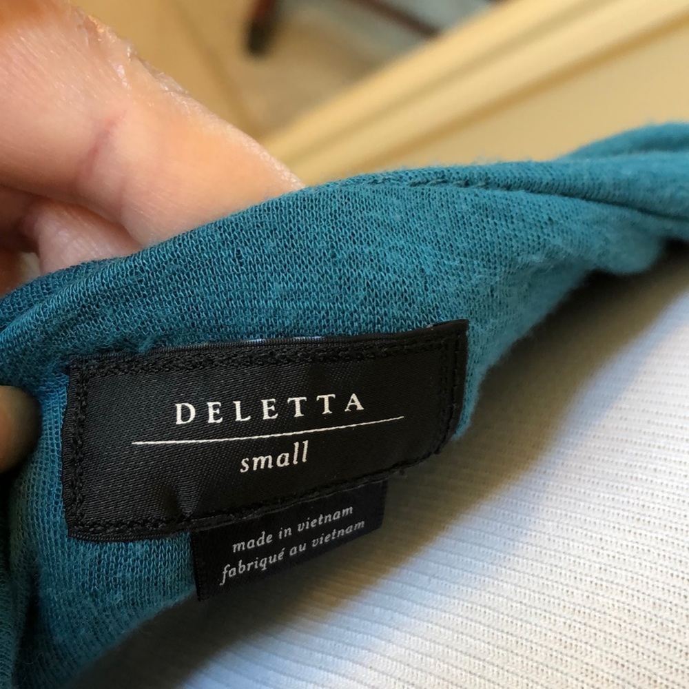 Anthropologie teal top - Picture 6 of 7